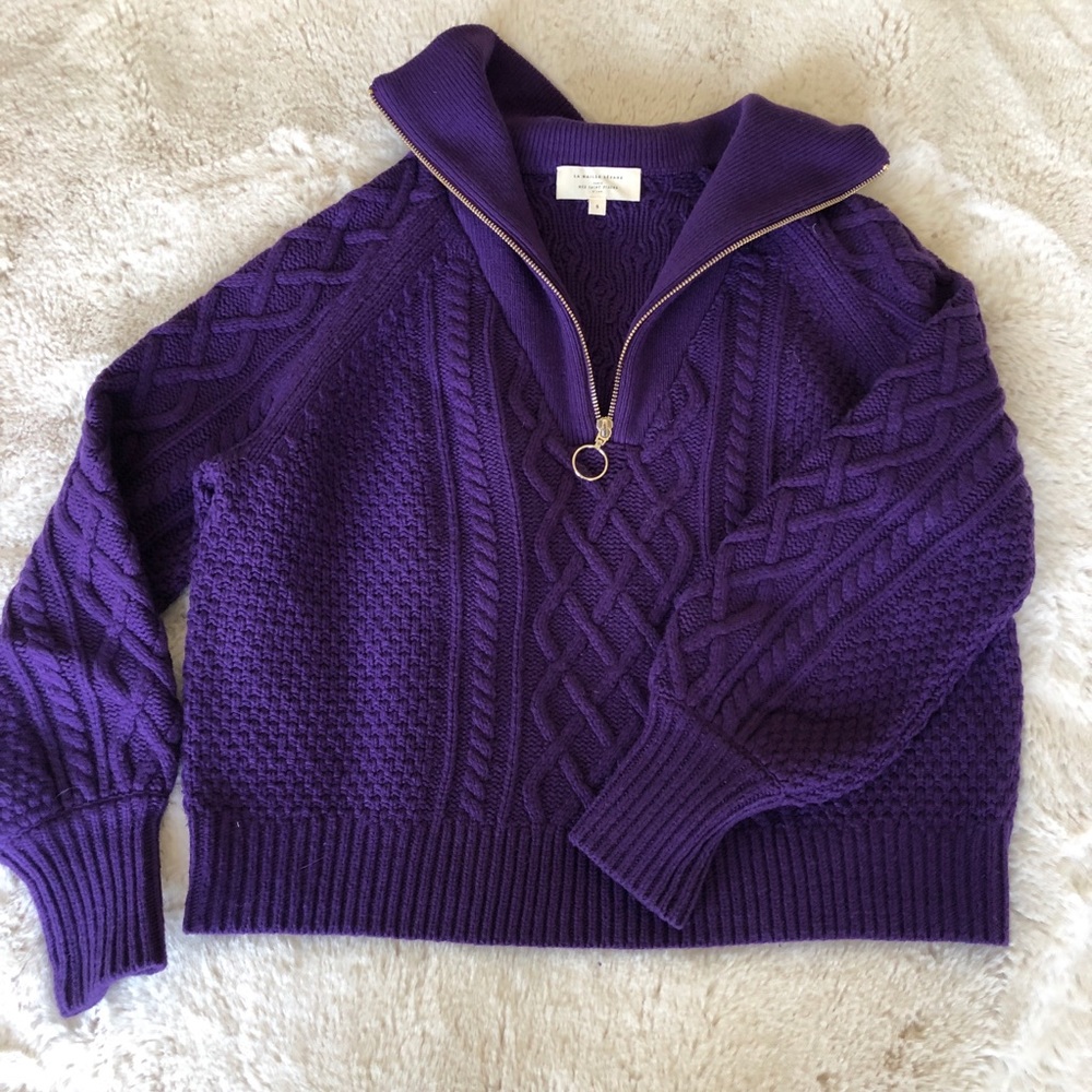 Sezane Romeo Zip Jumper Sweater